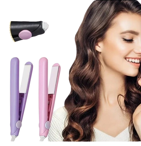 Combo Cepillo Secador+ Mini Plancha para Cabello ™