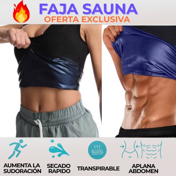 Faja Sauna para Hombre y Mujer.