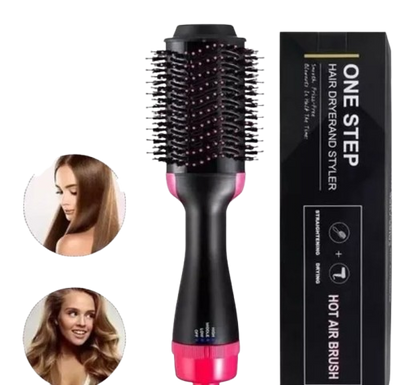 Combo Cepillo Secador+ Mini Plancha para Cabello ™