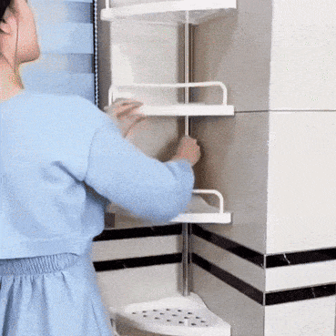 Esquinero organizador de baño Premium™