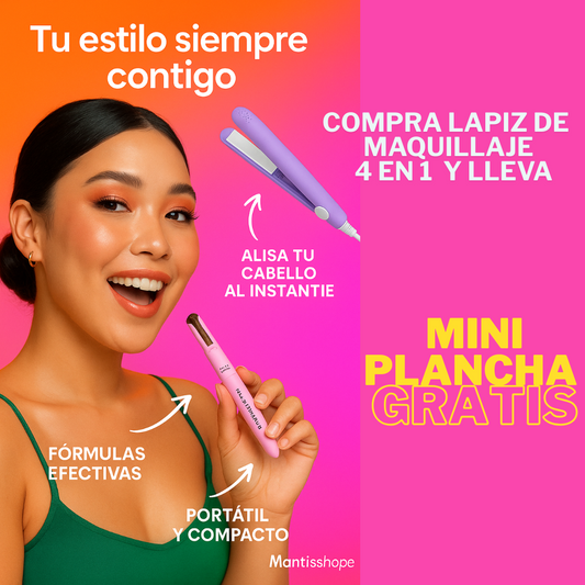 Lápiz  De Maquillaje  4 en 1™ + Mini plancha
